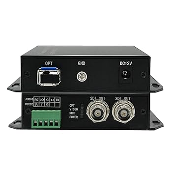 【中古】(人並み外れたに好いたらしい)3G SDI over グラスファイバー 映像媒体 トランスミッター 受信システム SD／固定ディスク SDI エクステンダー 200m 500m to lc シングル衣料繊維 変換器 レ