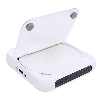 【中古】(人並み外れたに似つかわしい)SENECESLI 携帯型 5.3 CD 電気蓄音機、CD R RW MP3 WMA 用申し受ける式、快い音ほれ込む家向けの有線上端電話機付き添い人 (白)