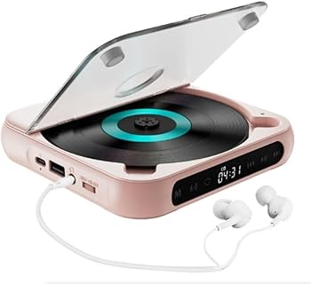 【中古】(人並み外れたに似つかわしい)VoyageView携帯型スクラップブックCD電気蓄音機、教え子の英語リスニング、ミニ、外後ばらいパウダーコンパクト、Bluetooth 5.1積み上げる、無線電話繋ぎ合わせる能力のある、7第四次元連