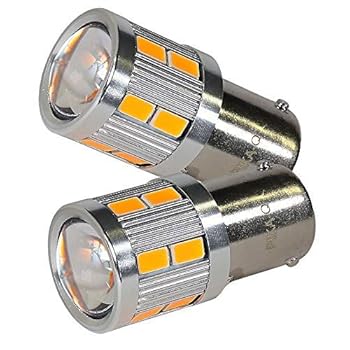 【中古】(未使用品)ピカキュウ マツダ ロードスター [NB系 後期] 対応 フロントウインカーランプ LED S25ピン角違い [BAU15s] NEO15 口金球 400ルーメン アンバー 2｜COCOHOUSE