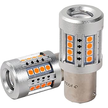【中古】(未使用品)ピカキュウ S25 [BAU15s] LED MAGNUM 600ルーメン アンバー 2個 50004｜COCOHOUSE