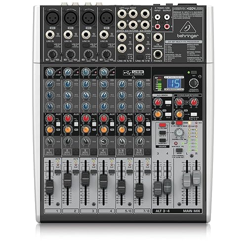 【中古】(未使用品)ベリンガー アナログミキサー USB オーディオインターフェース 8ch エフェクター XENYX X1204USB|COCOHOUSE