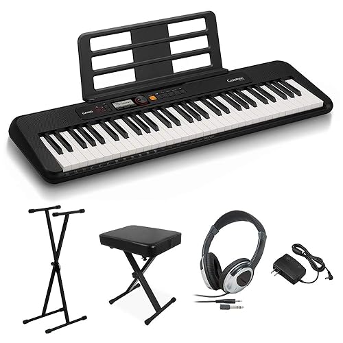 【中古】CASIO CT-S200 BK スタンド・イス・ヘッドホンセット 61鍵盤 キーボード 電子ピアノ|COCOHOUSE