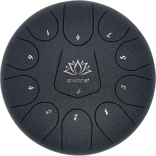 【中古】ワントーン ONETONE タングドラム Dメジャースケール 11音 10" Navy OTTG-10／NV [専用バッグ、取扱説明書(楽譜集付)、マレットx2本、マレット置｜COCOHOUSE