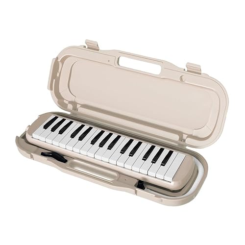 【中古】(未使用品)アンジュスマイル 鍵盤ハーモニカ Maestro+ ベージュ 32鍵 32鍵盤 6点セット 小学生 学校用 小学校 男の子 女の子 卓奏用ホース 立奏用吹き口 吹｜COCOHOUSE