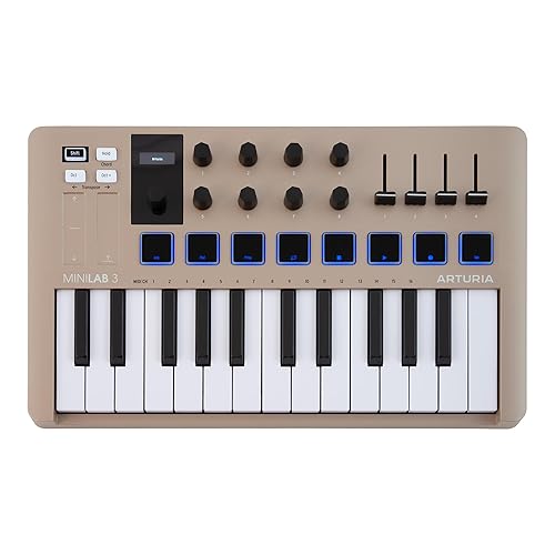 【中古】(未使用品)Arturia MIDI キーボード コントローラー MiniLab 3 限定カラー シャンパーニュ｜COCOHOUSE
