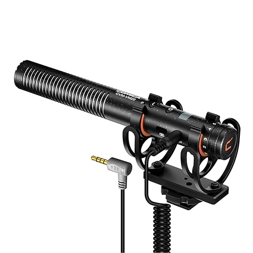 【中古】(未使用品)Daconovo CVM-VM20 ビデオカーディオイドコンデンサーマイク 2レベルローカットノイズキャンセリング 3.5mmモニタリング ショックマウント付きフ|COCOHOUSE