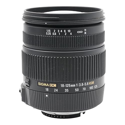 【中古】(未当て嵌める品)シグマ 18-125粍 F3.8-5.6 DC os HSM ニコン用 18-125粍 F3.8-5.6 DC os HSM NA