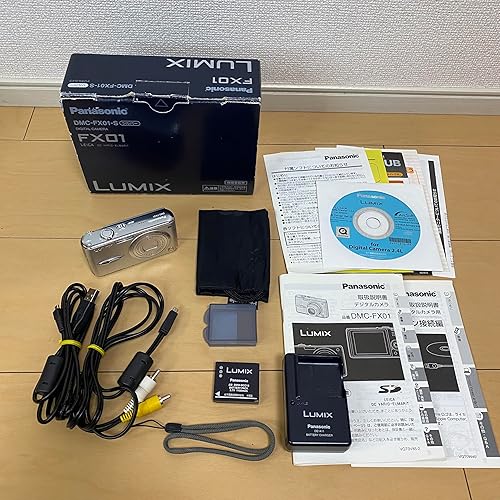 【中古】(未当て嵌める品)パナソニック 6メガ／広角28粍 LUMIX DMC-FX01-S(しろがね色)