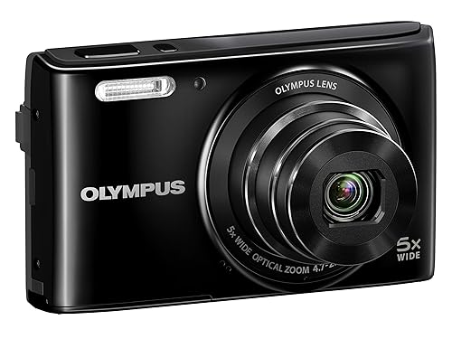 【中古】Olympus Stylus VG-180 16-Megapixel 5X 26粍 Wide Optical Zoom 2.7 Inch LCD - Black by Olympus