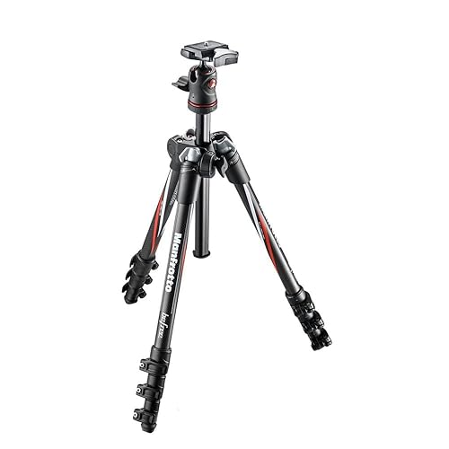 【中古】(人並み外れたに好いたらしい)Manfrotto パウダーコンパクト三脚 Befree 炭素衣料繊維 4段 どんぶり鉢雲台一揃いの道具 MKBFRC4-BH