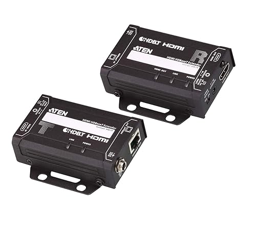 【中古】(未当て嵌める品)ATEN HDMIツイストペアケーブルエクステンダー(4K相応う) VE811 TV・オーディオ・カメラ-その他