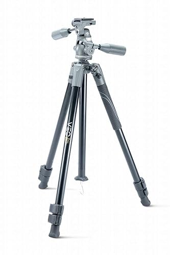 【中古】(未当てはめる品)VEO 2 PRO 233APV 3段軽銀三脚 4通い路雲台属する 一眼一眼レフ写真機 アルカスイス取り替えっこ