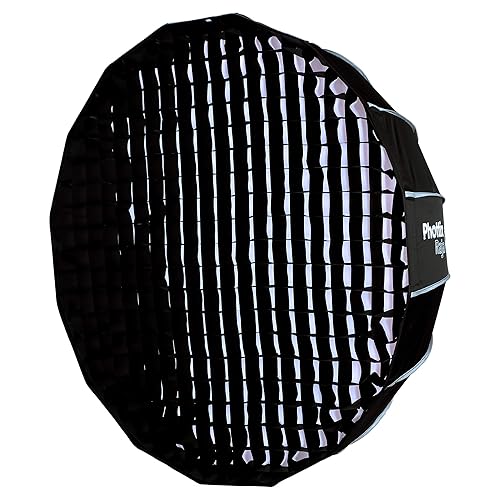 【中古】(未当て嵌める品)Phottix Raja Quick-Folding Softbox 85糎 (33″)ワンタッチ 折りたたみ式ホンブルグ帽ボックス席 Bowensマウント すがた絵映画化