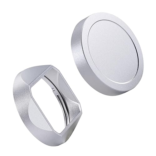 【中古】スクエアメタルレンズフード 水晶体旗がしら付き添い人 Voigtlander 35粍 f2 VM Lens,35粍 f2.5,28 f2 IIに相応う LH-12を置き換える (銀)