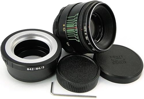 【中古】(非常に良い)HELIOS 44-2 58mm F2 Russian Lens + Adapter Micro 4/3 MFT Mount Olympus PEN OM-D E M1 M5 MARK II M10|COCOHOUSE