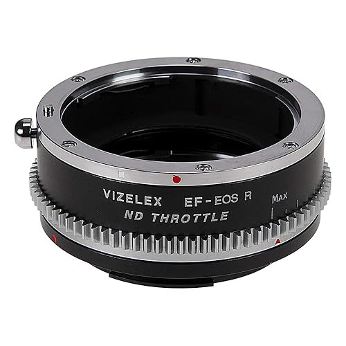 【中古】Vizelex CINE ND Throttle Lens Mount Adapter Compatible with Canon EOS EF (NOT EF-S) DSLR Lens to Canon RF Mount Mirrorless Camera Body