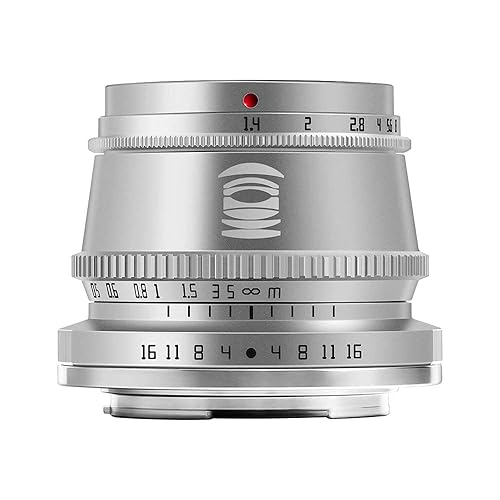 【中古】(未当てはめる品)TTArtisan 35粍 F1.4 RF マウント水晶体 APS-C 手動興味の中心固着させる水晶体 キヤノンRFマウント写真機用,銀