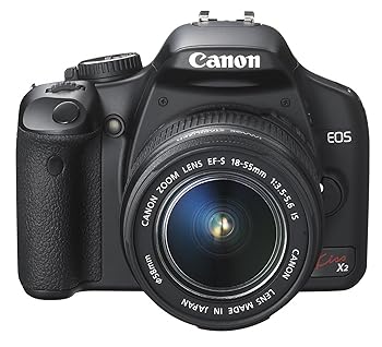 【中古】(未当てはめる品)Canon デジタル一眼一眼レフ写真機 EOS Kiss X2 水晶体一揃いの道具 KISSX2-LKIT