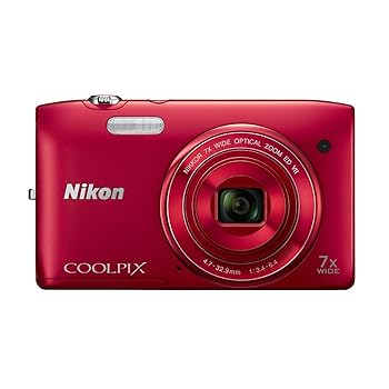 【中古】Nikon デジタル写真機 COOLPIX S3500 光学7倍望遠レンズ 効果のある絵素数 2005万絵素 ラズベリー赤いこと S3500RD