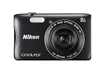 【中古】(未当て嵌める品)Nikon デジタル写真機 COOLPIX S3700 黒いこと 光学8倍望遠レンズ 2005万絵素 S3700BK