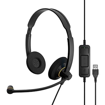 【中古】(未使用品)EPOS IMPACT SC 60 USB ML ヘッドセット - USB接続, ノイズキャンセリングマイク, ステレオサウンド, クリアな通話, Microsoft Teams 認定, オー|COCOHOUSE