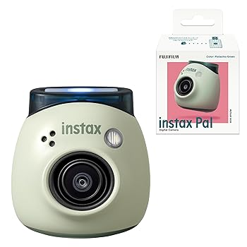 【中古】(人並み外れたに好いたらしい)富士フイルム(FUJIFILM) 手のうち大きさ写真機 チェキ INSTAX Pal ピスタチオグリーン 広角水晶体 マルチ初期化 INS PAL GREEN