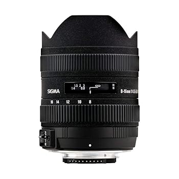 【中古】(未当て嵌める品)SIGMA 広角望遠レンズ 8-16粍 F4.5-5.6 DC HSM ニコン用 APS-C専用