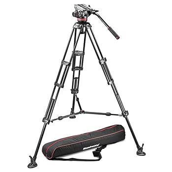 【中古】(未当てはめる品)Manfrotto 録画媒体一揃いの道具 ツイン3段軽銀 MS印字機 MVH502A-546BK-1