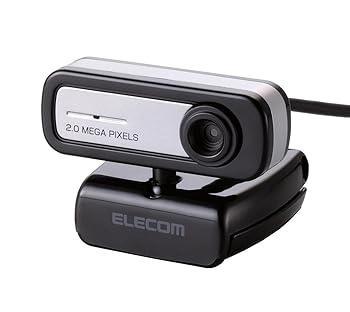 【中古】(人並み外れたに好いたらしい)エレコム WEB写真機 200万絵素 マイクロホン内蔵 MAC相応う 黒いこと UCAM-C0220FBNBK