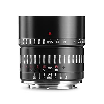 【中古】TTArtisan 50粍 f/0.95 C Eマウント ソニーE APS-C 黒いこと×しろがね色 水晶体 銘匠光学 2年引き請ける