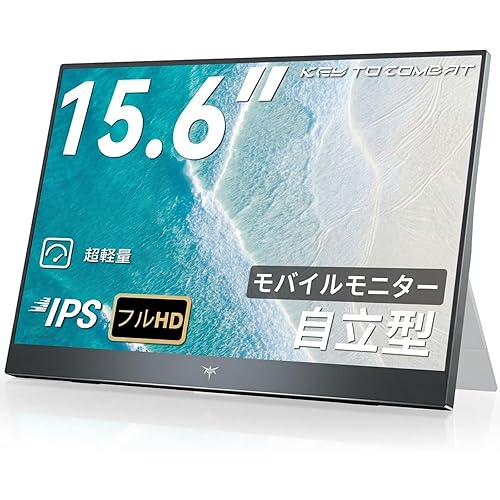 【中古】(人並み外れたに好いたらしい)KEY TO COMBAT 移動性管する 15.6 in FHD 1920×1080 1080P Fast IPS ダイアログボックス 非光輝 1000:1 高対照 超軽さ 600g 金棒引き内蔵