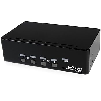 【中古】(人並み外れたに好いたらしい)StarTech.com 4界面 デュアルDVI管する相応うUSB繋ぎ合わせるKVM取り替えっこ/マイコンマイコン中央処理装置うつり変わり器 オーディオ相応う/USBこしき積み上げる SV431DD2DUA
