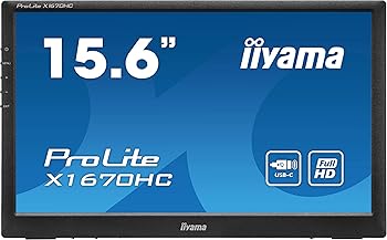 【中古】(人並み外れたに似つかわしい)二十日鼠電子計算機 iiyama 可動性管する 15.6型(1920×1080盛りだくさん固定ディスク/IPS遣りかたダイアログボックス/ノングレア液晶/USB Type-C 有線テレビ付/)X1670HC-B1