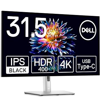 【中古】Dell U3223QE 31.5in 4K こしき管する(3年歳無輝点取り替えっこ引き受ける/IPS Black・非光輝/USB Type-C・DP・HDMI/一こま受け答え/縦横回転させる・高さ合わせる/VESA