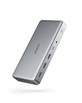 【中古】Anker 563 USB-C 縛ステイション (10-インチ-1) 最大限度100W最終生産物 MST役立つこと トリプル管する USB PD 相応う M1 MacBook 4K相応う HDMI界面 ディス