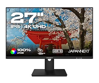 【中古】JAPANNEXT 27in 4K(3840×2160) 解像力 液晶管する JN-IPS2707UHDR PBP/PIP相応う sRGB 100% HDMI DP