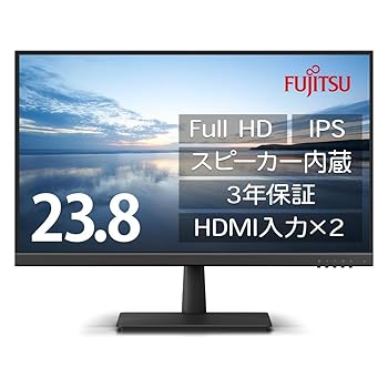 【中古】(人並み外れたに好いたらしい)FMV 見せびらかす 23.8inFull 固定ディスク管する(IPS/HDMI×2/アナログRGB/金棒引き内蔵/VESA相応う/) WMD24021BT