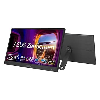 【中古】(人並み外れたに好いたらしい)ASUS 携帯型管する ZenScreen MB166CR-J 16in(15.6in書きあらわす)/盛りだくさん固定ディスク/IPS/USB Type-C/フリッカーフリー/ブルーライトフィルター/ノン