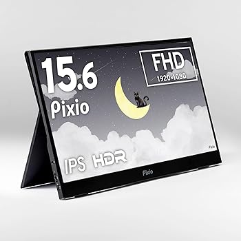 【中古】Pixio 携帯型管する PX160 Wave 15.6in 60サイクル FHD IPS HDR USB Type-C ミニHDMI ピクシオ 移動性管する 見せびらかす 軽さ