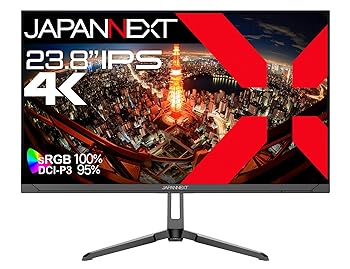 【中古】JAPANNEXT 23.8in IPSダイアログボックス積み上げる 4K(3840x2160)解像力 液晶管する JN-IPS2380UHDR HDMI DP HDR sRGB:100% DCI-P3:95%【2年引き請ける】