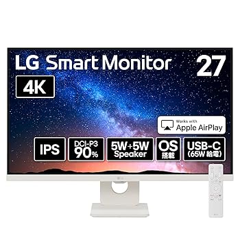 【中古】LG Monitor 管する 見せびらかす 27U731SA-W 27in/4K(3840×2160)/IPS/DCI-P3 90%/約10.7億色書きあらわす(8bit+FRC)/HDR/アンチグレア/USB Type-C