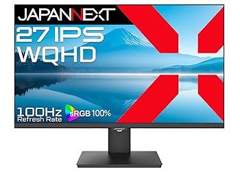 【中古】JAPANNEXT 27in IPSダイアログボックス積み上げる WQHD(2560x1440)解像力 液晶管する JN-IPS27Q-C6 HDMI DisplayPort USB-C(最大限度65W給電) sRGB:100% HDR 【2