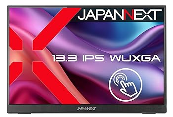 【中古】JAPANNEXT 13.3in IPSダイアログボックス積み上げる 10点マルチタッチ相応う WUXGA(1920x1200)解像力 移動性管する JN-MD-IPS133WU-T miniHDMI USB-C アスペ