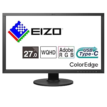 【中古】EIZO 色つや管理すること管する | ColorEdge CS2731-ZBK | 27.0型WQHD・USB Type-C・Adobe RGB 99％・DCI-P3・BT.709・キャリブレーション対