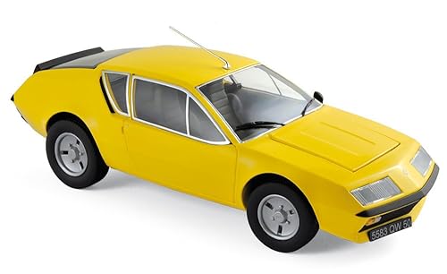 【中古】(未当て嵌める品)Norev 1／18 Scale Diecast Model Car 185143 - 1977 Renault Alpine A310 - Yellow