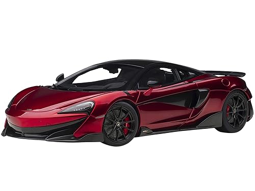 【中古】(未当てはめる品)Autoart 76085 オートアートモデル マクラーレン 600LT バーミリオンレッドと炭素 1／18 真似形鉄道車両