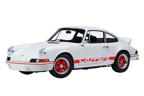 【中古】(人並み外れたに好いたらしい)オート工芸 (AUTOart) 1／18 ポルシェ 911 カレラ 2.7 RS (グランプリ白いこと／赤いこと・縞模様) 遣っ付ける品 78030
