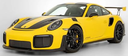 【中古】(人並み外れたに好いたらしい)京商 GT SPIRIT 1／12 ポルシェ 911(991.2) GT2 RS 2018 (黄色) 研ぎ澄ます品ミニカー GTS535