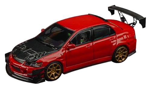 【中古】(未使用品)フリースタイル (FREESTYLE) Finclassically 1/64 三菱 Lancer Evolution 9 改 Red/carbon Bonnet ver. 完成品 FY64108|COCOHOUSE